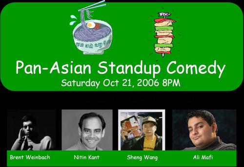 Noodles and Kabobs: Pan-Asian Standup Comedy