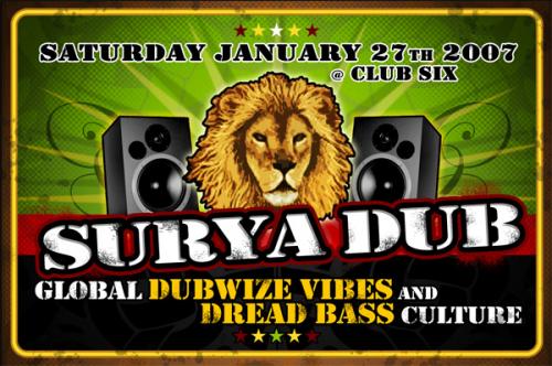 SURYA DUB LAUNCH PARTY @ Club Six